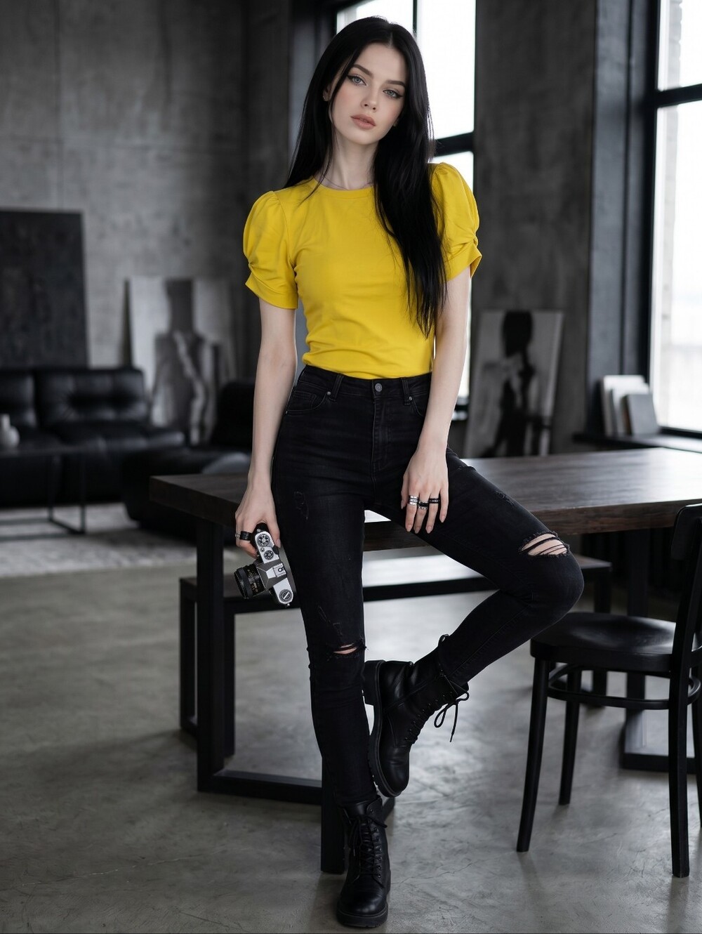 J.Crew Honey Yellow Puff Sleeve Tee NWT Medium Cottagecore Romantic Top